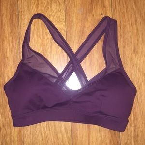 Alo Yoga Eggplant Entice Bra Small